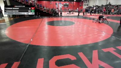 132 lbs Champ. Round 2 - Hogan Benter, Columbia (HICKMAN) (MO) vs Corbin Zeisset, Belleville (EAST)