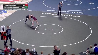 120 lbs Cons. Semi - Gracie Lobbins, Madison vs Tahnie Yellow Hawk, Sully Buttes