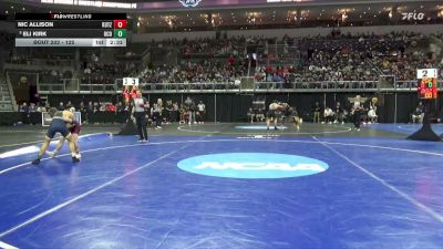 125 lbs Cons. Round 2 - Nic Allison, Kutztown vs Eli Kirk, Central Okla.