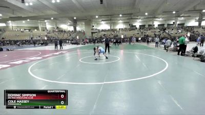 95 lbs Quarterfinal - Cole Massey, Stronghold vs Dominic Simpson, Big Red Wrestling Club