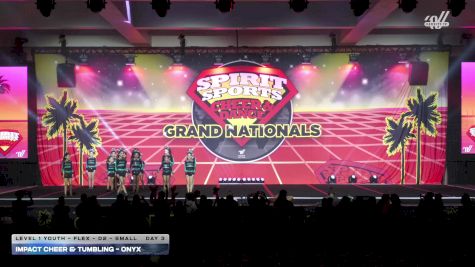 Impact Cheer & Tumbling - Onyx [2026 L1 Youth - Flex - D2 - Small Day 3] 2026 Spirit Sports Grand Nationals
