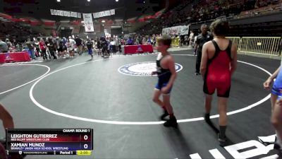 57 lbs Quarterfinal - Christian Her, California vs Eathon Rider, Shafter High School Wrestling