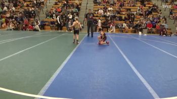 75 lbs Quarterfinal - Carter Schmitz, Monticello Warriors vs Burke Catlin, Horace Wrestling Club