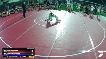 55-60 lbs Round 2 - Mason Williams, Idaho vs Grayson McIntyre, Alaska