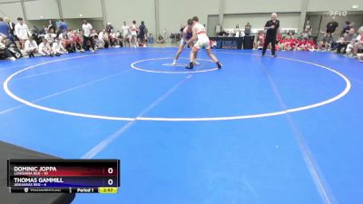 157 lbs 2nd Wrestleback (16 Team) - Dominic Joppa, Louisiana Red vs Thomas Gammill, Arkansas Red