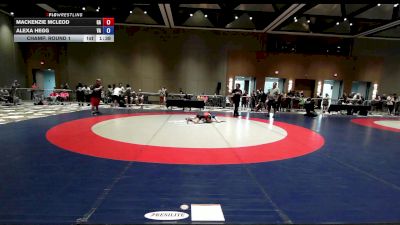 75 lbs Champ. Round 1 - Mackenzie McLeod, GA vs Alexa Hegg, VA