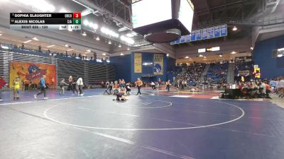 130 lbs Quarterfinal - Sophia Slaughter, Orange County vs Alexis Nicolas, The St James Academy