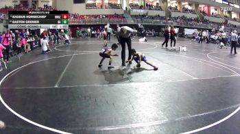 62 lbs Cons. Round 4 - Easton Grenier, GI Grapplers vs Exodus Horsechief, Hawks Wrestling Club (Lincoln)