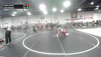 130 lbs Consolation - Maeve Victor, Betterman Elite vs Leah Munguia, Team Thunder