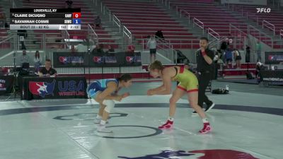 62 kg Quarters - Claire DiCugno, CardinalWC/NYAC vs SaVannah Cosme, Southwest WC
