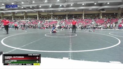 96 lbs Cons. Round 5 - Gabriel Hutchison, Chanute vs Cam Carter, Columbus