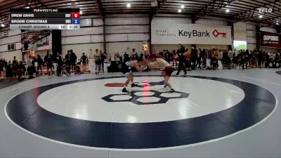 57 kg Champ. Round 2 - Drew Davis, Southern Illinois Regional Training Center vs Brodie Christmas, Southeastern Wrestling Club