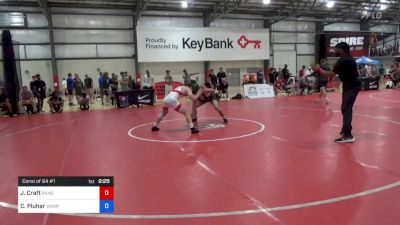 70 kg Consi Of 64 #1 - Jordan Craft, Ranger Wrestling Club vs Chase Pluhar, Warrior Regional Training Center