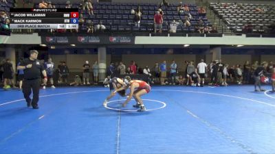 110 lbs 3rd Place Match - Jacob Willaman, Beast Mode Wrestling vs Mack Karmon, Burnett Trained Wrestling