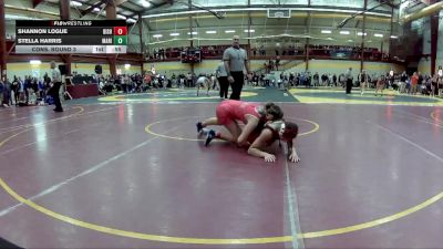 130 lbs Cons. Round 3 - Shannon Logue, Bishop Shanahan HS vs Stella Harris, Marist HS