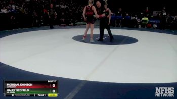 110 lbs Champ. Round 1 - Morgan Johnson, Loveland vs Haley Scofield, La Junta