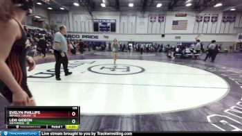 125 lbs Semifinal - Lexi Gideon, Southridge vs Evelyn Phillips, Republic Curlew