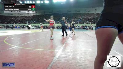 128 lbs Consi Of 16 #1 - Lynly Flud, Hilldale vs Mckinley Miller, Chandler JH