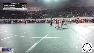 94 lbs Consi Of 32 #2 - Callan Caldwell, Fort Gibson Youth Wrestling vs Sawyer Vollmer, Perry