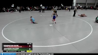 55-60 lbs Cons. Round 1 - Savannah Halsted, Sebolt Wrestling Academy vs Kensington Payne, Thunder Mountain Wrestling Club