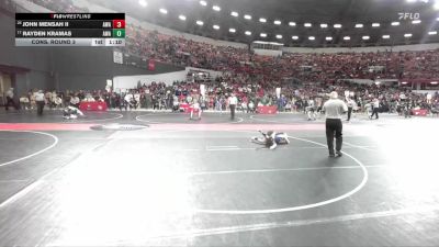 95 lbs Cons. Round 3 - John Mensah Ii, Askren Wrestling Academy vs Rayden Kramas, Askren Wrestling Academy