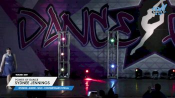 Power of Dance - Sydnee Jennings [2025 Junior - Solo - Contemporary/Lyrical Day] 2025 DanceFest Grand Nationals