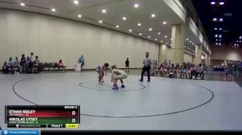 132 lbs Round 5 (10 Team) - Ethan Reiley, Jay County vs Nikolas Utset, Eagle Empire Black