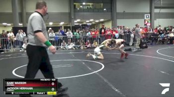 100 lbs Semifinal - Jackson Hermann, Carroll vs Gabe Wassom, Emporia