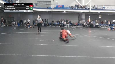 157 lbs Round Of 64 - Ryan Hayes, Sacred Heart - UnAttached vs Cam Milheim, American University - UnAttached