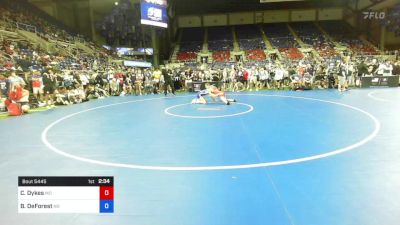 120 lbs Cons 64 #2 - Charlie Dykes, Missouri vs Benjamin DeForest, North Dakota