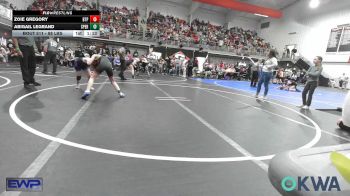 88 lbs Rr Rnd 1 - Zoie Gregory, Tulsa Blue T Panthers vs Abigail LeGrand, Sperry Wrestling Club