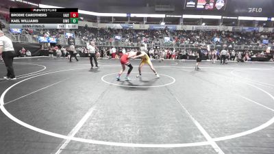 130 lbs Semifinal - Brodie Carothers, East Kansas Eagles vs Kael Williams, Ciwc Team Intensity