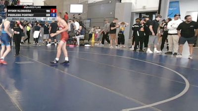 110 lbs Cons. Quarters - Ryder Klobassa, Viking Wrestling Club vs Peerless Portrey, Big Cat Wrestling
