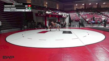 190 lbs Rr Rnd 3 - MADISON EVEY, Geary Bison vs Illyana Tanner, Westmoore High School Girls