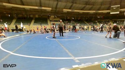 55 lbs Rr Rnd 1 - Violet Jones, Oklahoma Cowgirls vs Emma Campbell, Mojo Mulisha 12U Girls