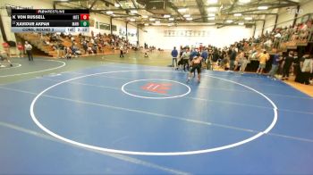 165 lbs Cons. Round 3 - Xaviour Akpan, Marian University (IN) vs Kvon Russell, Indiana Tech