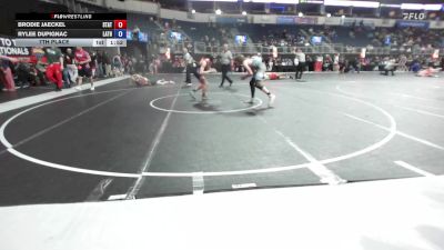 133 lbs 7th Place - Brodie Jaeckel, Station Camp vs Rylee Dupignac, Lathrop HS