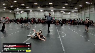 64 lbs Round 4 (8 Team) - Johnny Messina, Buxton vs Lucas Schuman, Mat Assassins Red