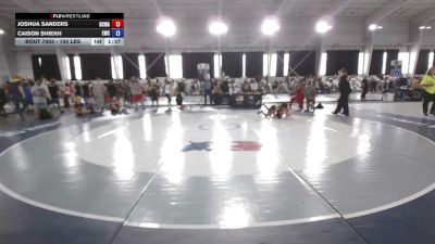 100 lbs Quarters - Joshua Sanders, Red Cobra Wrestling Academy vs Caison Shiekh, Empyre Wrestling Club