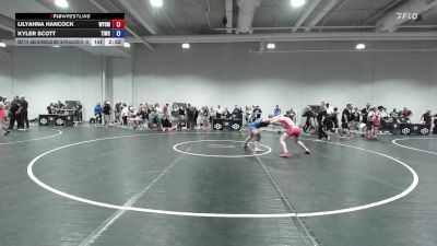 Champ. Round 2 - Lilyahna Hancock, Wyoming vs Kyler Scott, Team Idaho Wrestling Club
