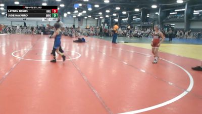 64 lbs Round 4 - 2:15pm Saturday - Layden Beigel, America Elite vs Jude Navarro, Great Neck W.C.