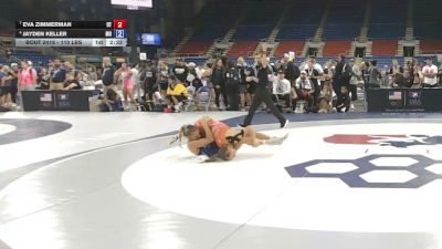110 lbs Cons. Semis - Eva Zimmerman, Utah vs Jayden Keller, Missouri