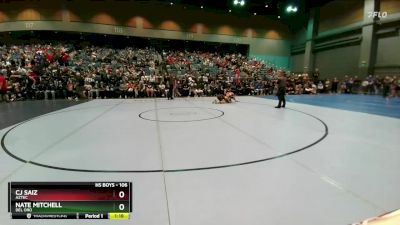 106 lbs Semifinal - Nate Mitchell, Del Oro vs Cj Saiz, Aztec