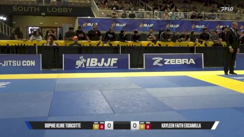 Kayleen Faith Escamilla vs Sophie Kline Turcotte 2026 Pan Jiu Jitsu IBJJF Championship