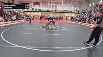 157 lbs Semifinals (8 Team) - Cruz Mota, Sussex Central H S vs Miguel Sigaran, Caesar Rodney H S