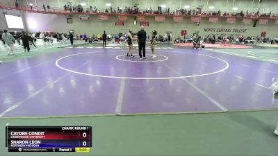 131 A Champ. Round 1 - Cayden Condit, Lindenwood University vs Sharon Leon, Northern Michigan