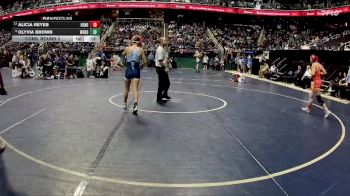 107 lbs Cons. Round 2 - Olyvia Brown, West Rowan vs Alicia Reyes, Hendersonville 