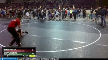 67 lbs Quarterfinal - Greylen Lopez, San Luis Valley Wrestling Club vs Bora Tork Jr., Grandview Wolves Wrestling Club