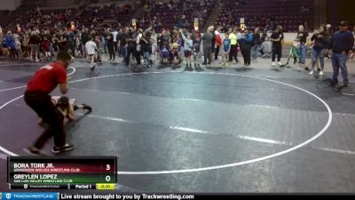 67 lbs Quarterfinal - Greylen Lopez, San Luis Valley Wrestling Club vs Bora Tork Jr., Grandview Wolves Wrestling Club