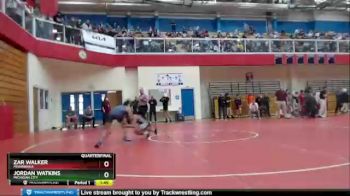 132 lbs Quarterfinal - Zar Walker, Mishawaka vs Jordan Watkins, Michigan City
